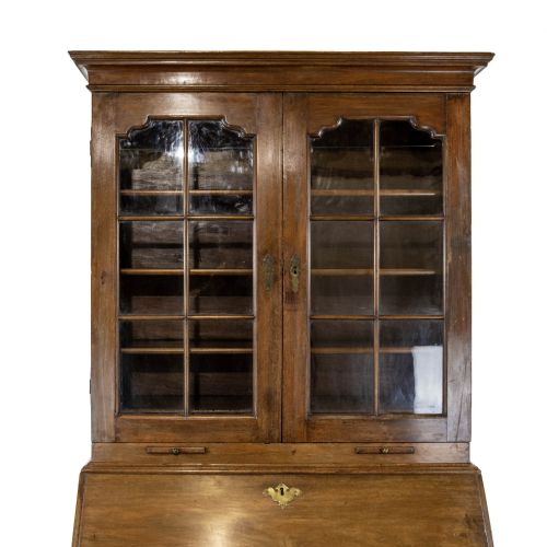 fig 2. Georgian Antique Mahogany Bureau Bookcase