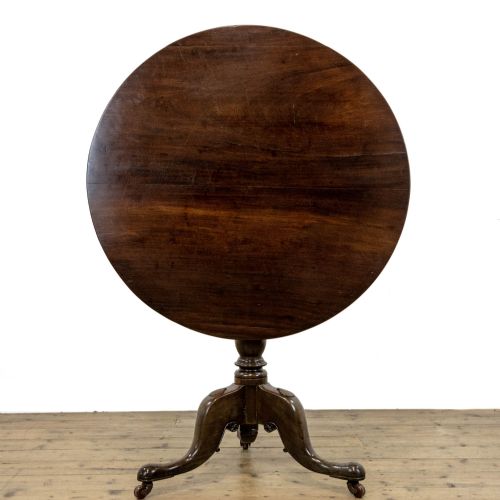 Antique Mahogany Tilt Top Table with Castors
