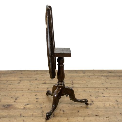 fig 2. Antique Mahogany Tilt Top Table with Castors