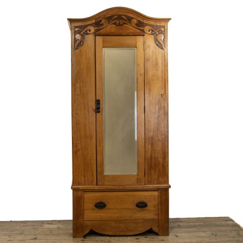 Edwardian Antique Arts & Crafts Wardrobe