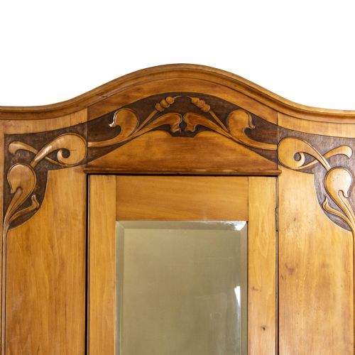 fig 2. Edwardian Antique Arts & Crafts Wardrobe