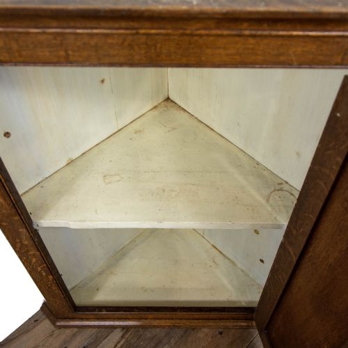 fig 2. Antique Oak Hanging Corner Cupboard