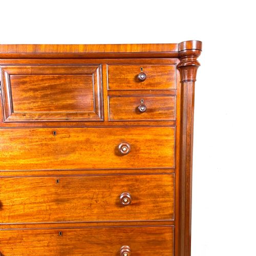 fig 2. Antique Victorian Mahogany Chest of Drawers