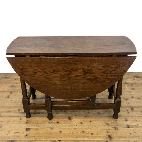 fig 2. 18th Century Antique Oak Gate Leg Table