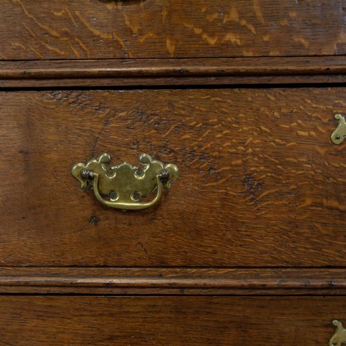 fig 1. 18th Century Antique Oak Chest of Drawers