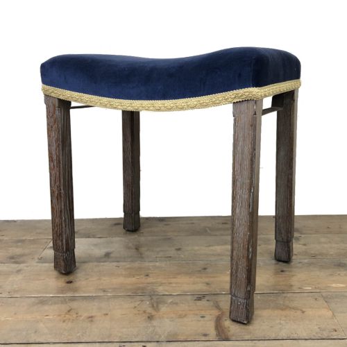 fig 1. Antique Oak George VI Coronation Stool