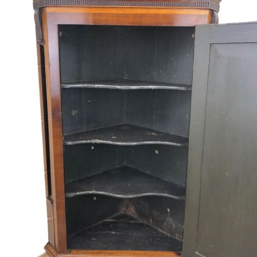 fig 1. Antique Georgian Oak Hanging Corner Cupboard