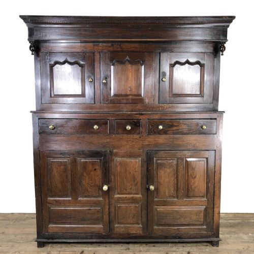18th Century Welsh Oak Deuddarn Cupboard