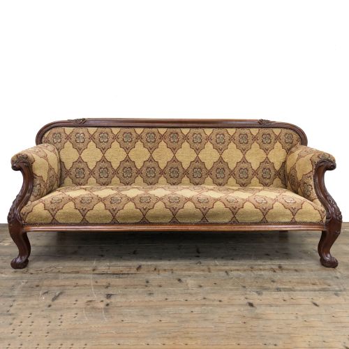 Victorian Carved Mahogany Sofa