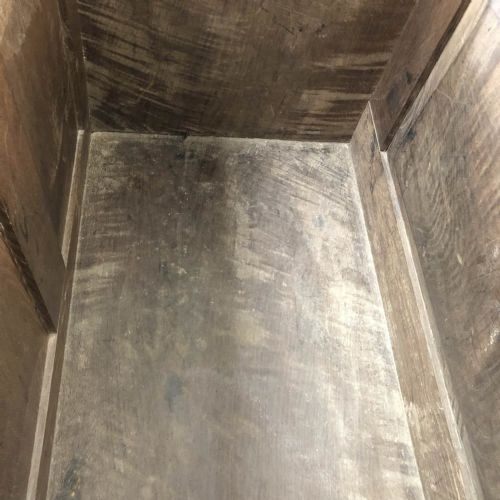 fig 2. Large Antique Welsh Oak Two Part Mule Chest
