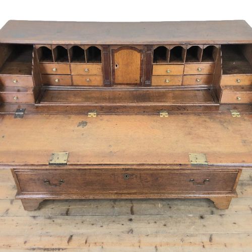 fig 2. Antique Georgian Oak Writing Bureau