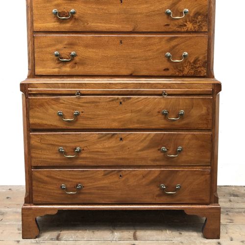 fig 1. Antique Mahogany Tallboy Chest