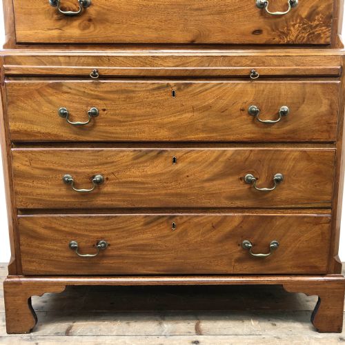 fig 2. Antique Mahogany Tallboy Chest