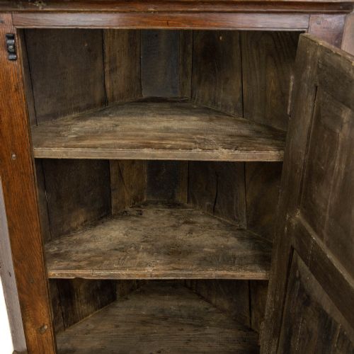 fig 2. Antique Oak Hanging Corner Cupboard