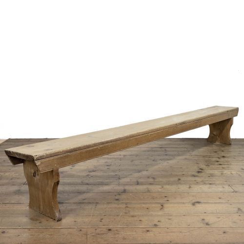 fig 1. Long Rustic Pitch Pine Bench