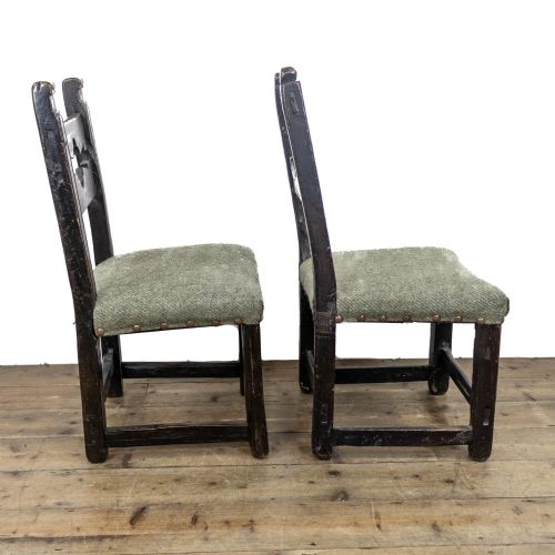PAIR OF ANTIQUE COTTAGE CHAIRS - ADDITIONAL PHOTO 1