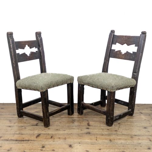 PAIR OF ANTIQUE COTTAGE CHAIRS - ADDITIONAL PHOTO 4