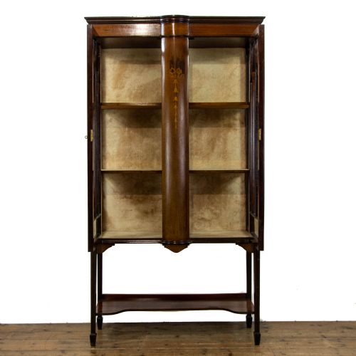 fig 1. Edwardian Antique Inlaid Display Cabinet