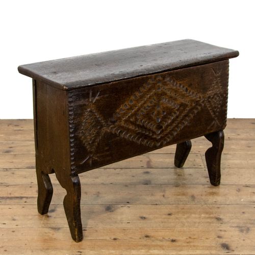 17th Century Antique Oak Six Plank Coffer
