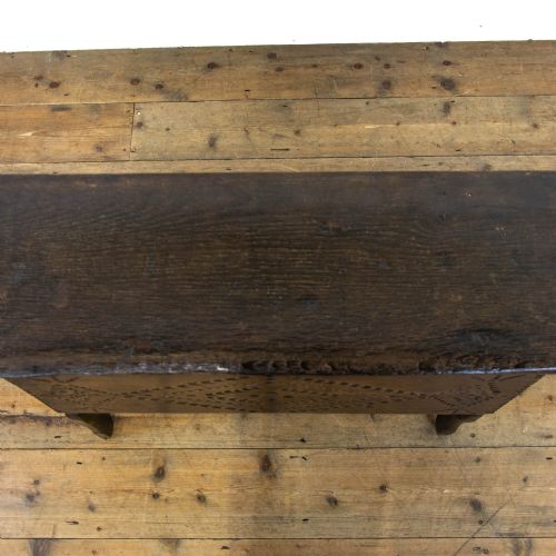 fig 2. 17th Century Antique Oak Six Plank Coffer