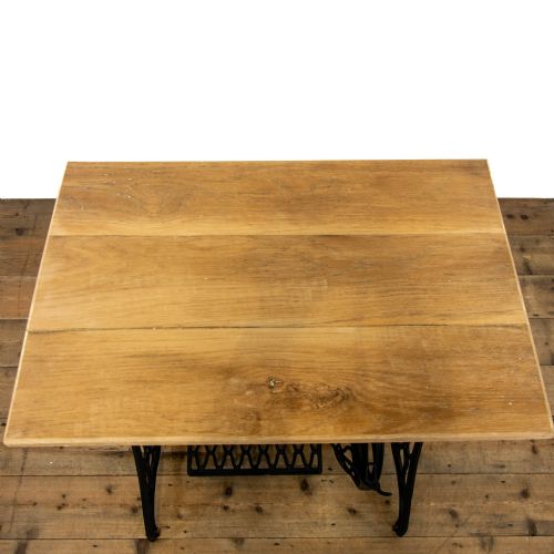 fig 2. Antique Singer Sewing Machine Treadle Table