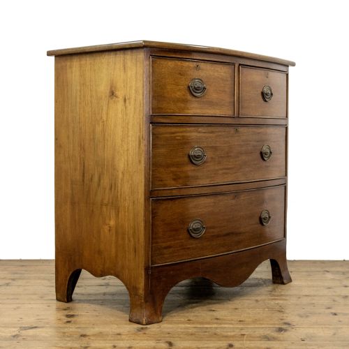 Antique Mahogany Bow Front Chest of Drawers