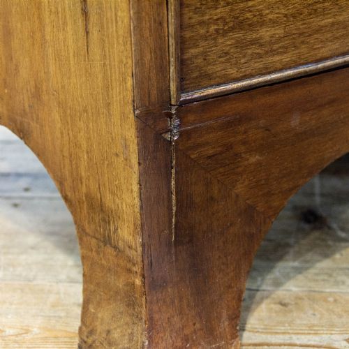 fig 1. Antique Mahogany Bow Front Chest of Drawers