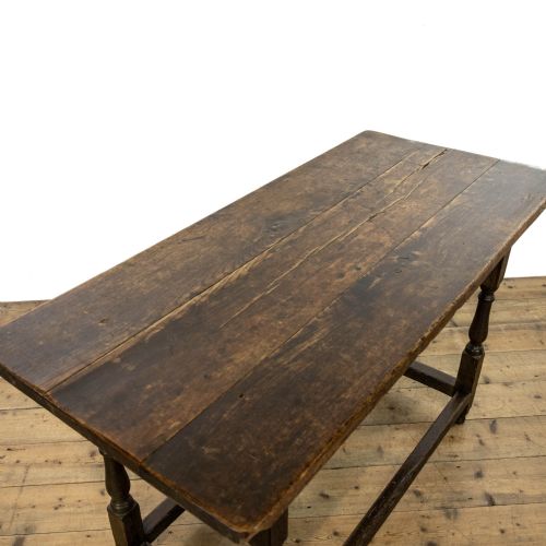 fig 1. 18th Century Antique Oak Occasional Table