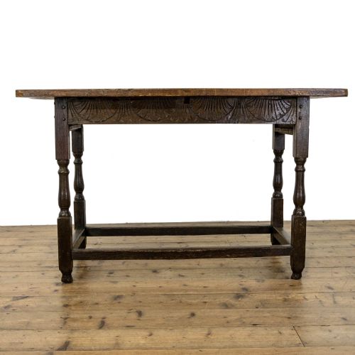fig 2. 18th Century Antique Oak Occasional Table