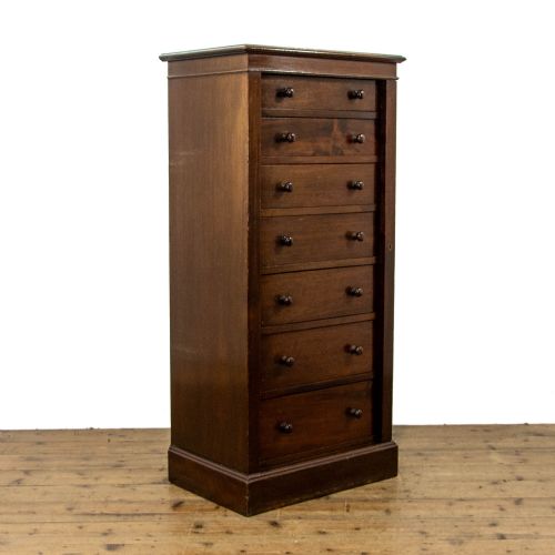 fig 1. Antique Mahogany Wellington Chest