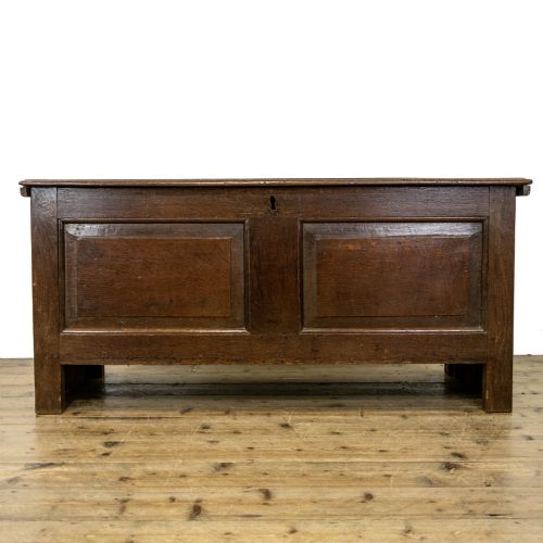 fig 2. 18th Century Antique Oak Coffer 