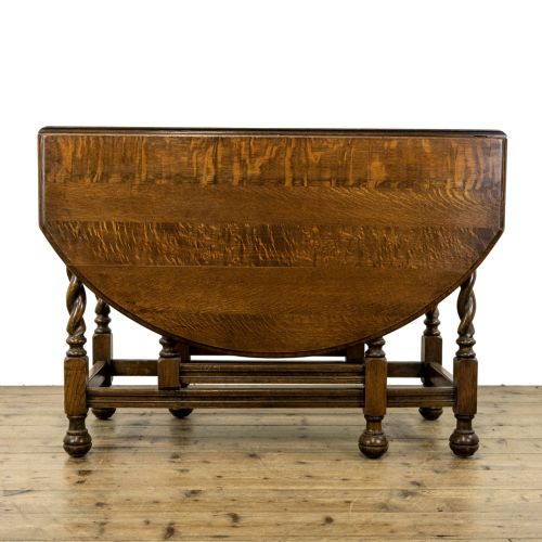 fig 1. Antique Oak Gateleg Dining Table