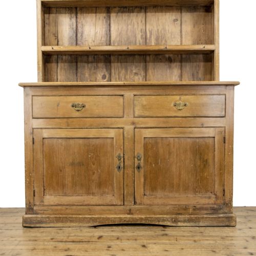 fig 1. 19th Century Antique Stained Pine Dresser