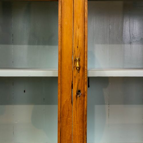 fig 1. Antique Pine Glazed Two Door Cabinet