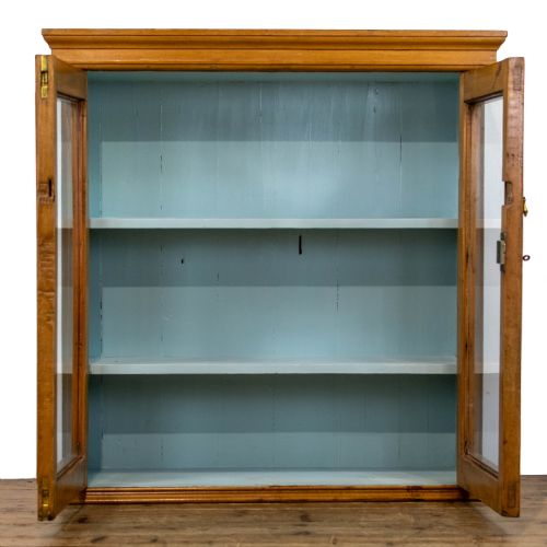 fig 2. Antique Pine Glazed Two Door Cabinet