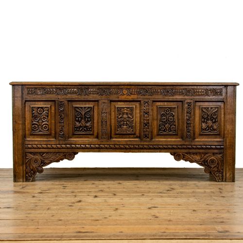 19th Century Antique Oak Coffer