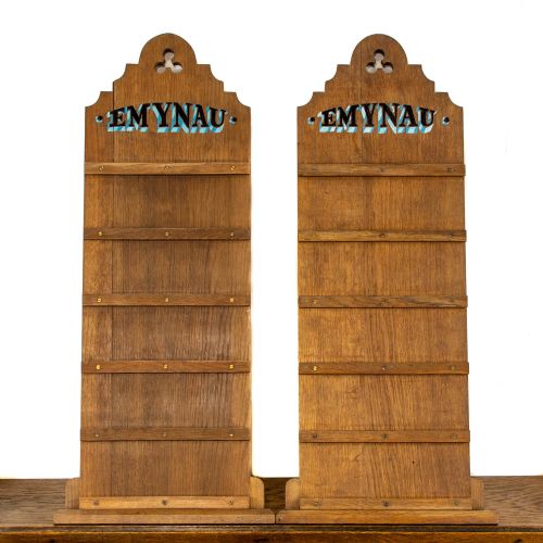 fig 1. Pair of Oak Hymn Boards with Numbers
