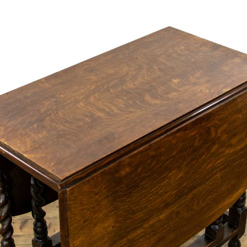 fig 1. Antique Oak Gate Leg Table