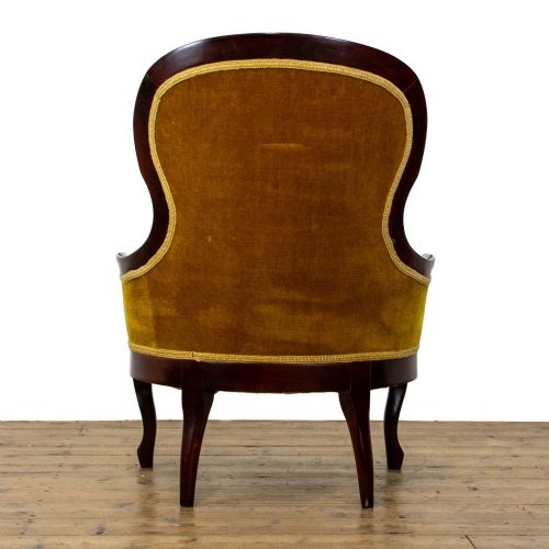 fig 2. Harlequin Set of Three Victorian Balloon Back Armchairs