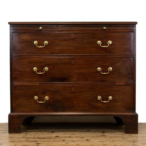 Georgian Antique Bachelor's Mahogany Chest of Drawers