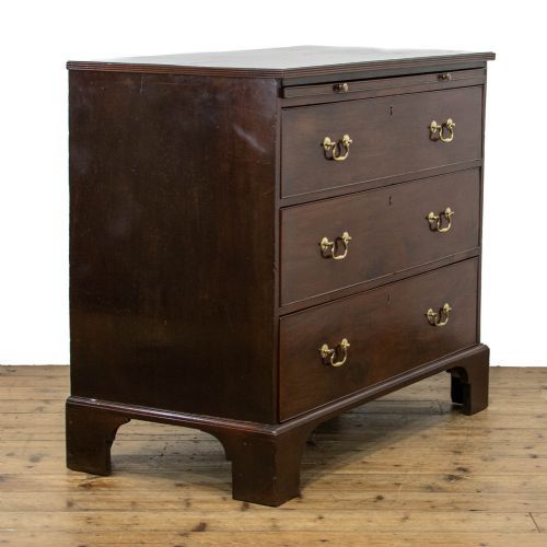 fig 1. Georgian Antique Bachelor's Mahogany Chest of Drawers