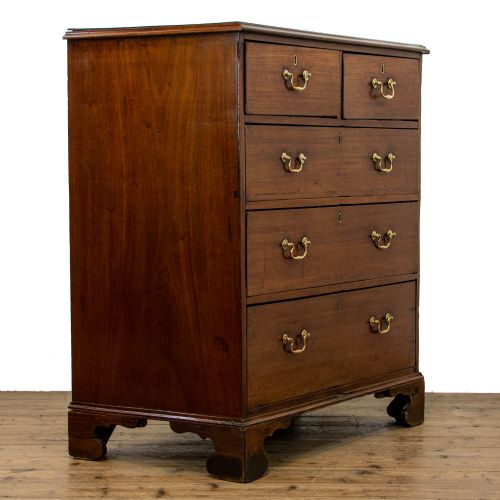fig 1. 19th Century Antique Mahogany Chest of Drawers