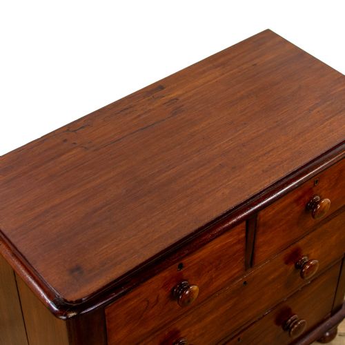 fig 2. Victorian Antique Mahogany Chest of Drawers