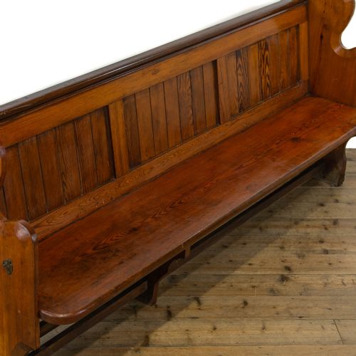fig 1. Antique Pitch Pine Pew