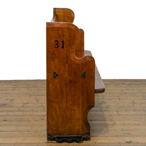 fig 2. Antique Pitch Pine Pew