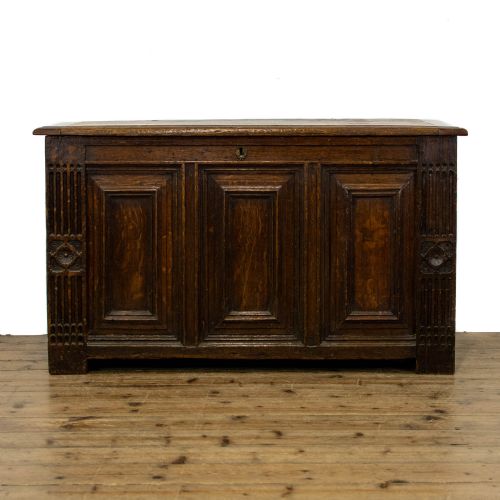 fig 1. Early 18th Century Antique Oak Coffer