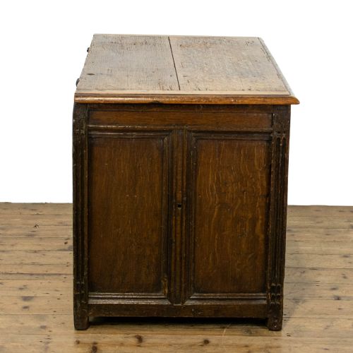 fig 2. Early 18th Century Antique Oak Coffer