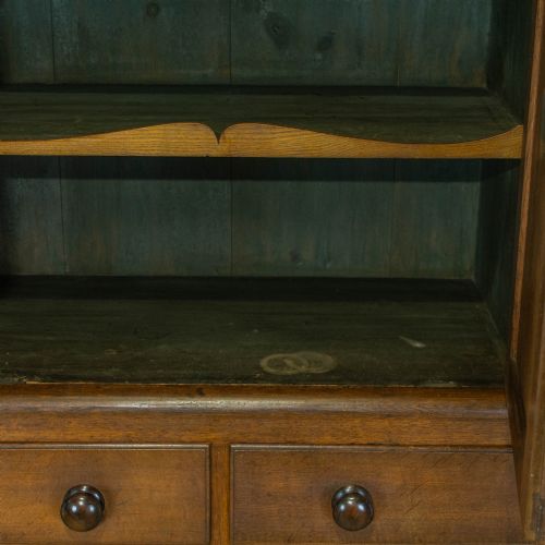fig 2. 19th Century Antique Oak Two Stage Housekeepers Cupboard