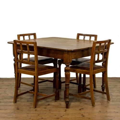19th Century Antique Oak Kitchen Table