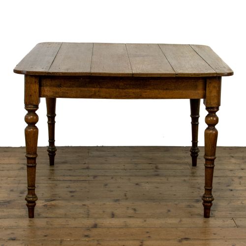 fig 2. 19th Century Antique Oak Kitchen Table